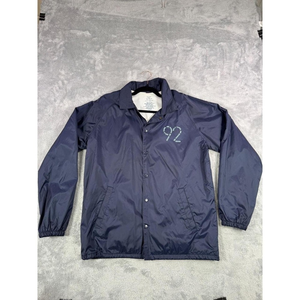Mac Miller Mens XL "Swimming in Circles" Navy Blue windbreaker RARE Streetwear
